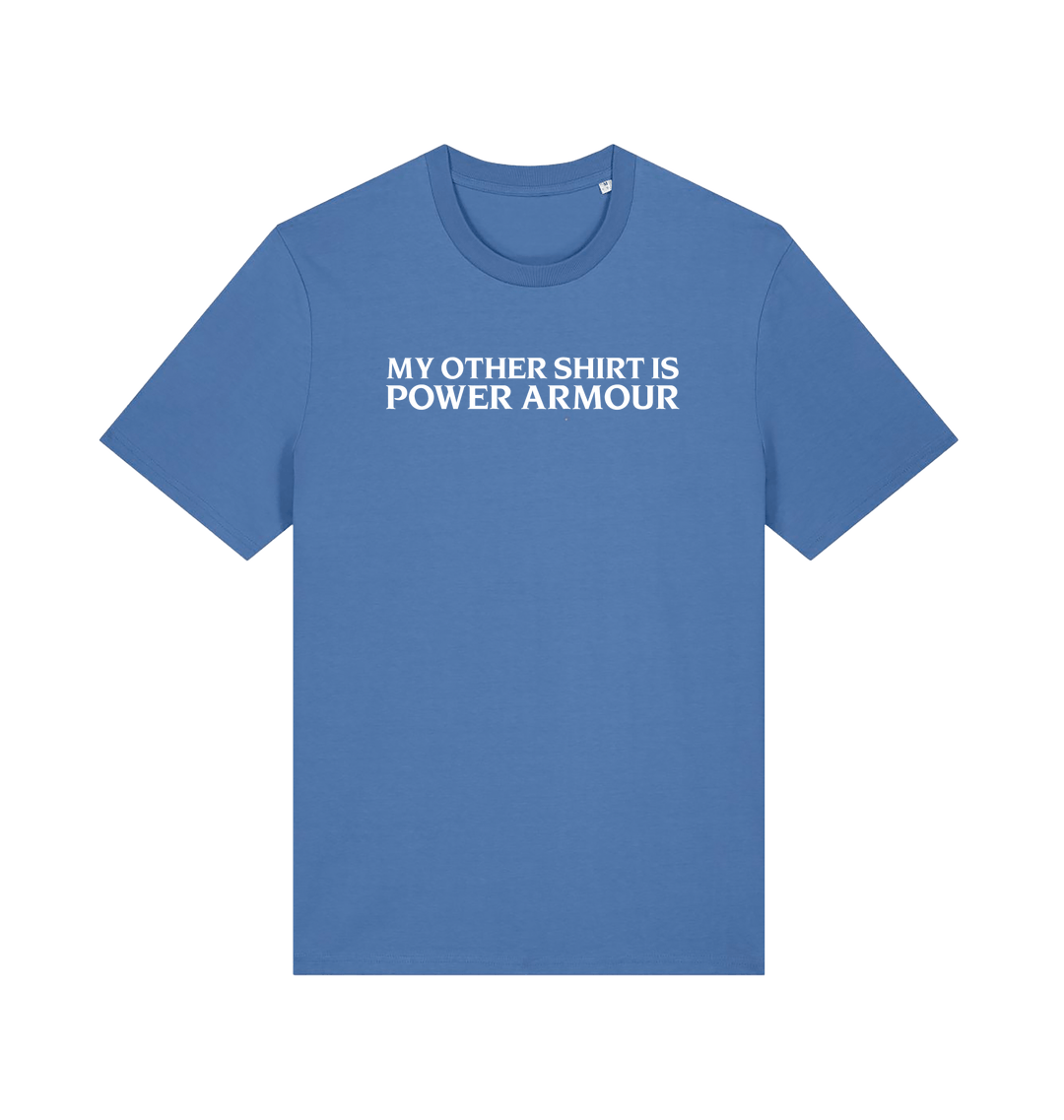 Bright Blue Printed T-shirt Front